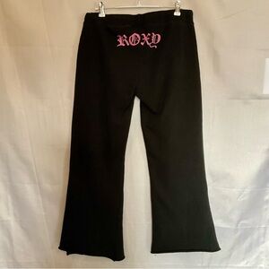 Vintage Y2K Roxy Tramp Stamp Low Rise Flared Joggers Sweatpants